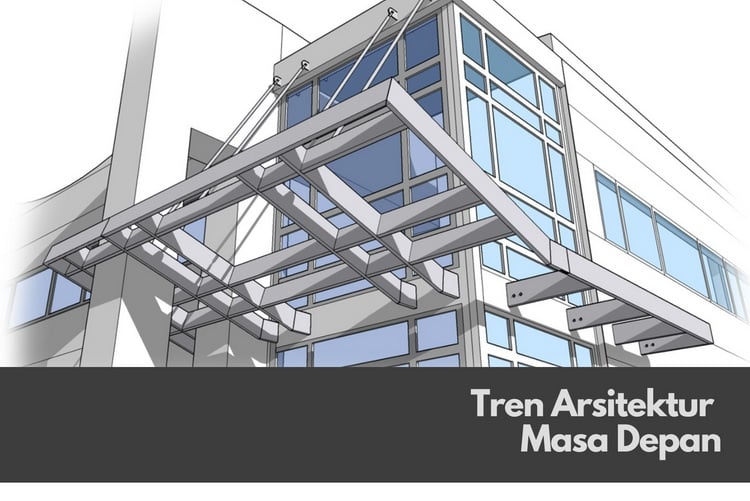 Kanopi Kaca Tren Arsitektur